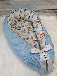 Detský textil - Hniezdo pre bábätko (Nežné zvieratká) - 13327213_