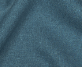 Textil - (50) 100 % predpraný mäkčený ľan tlmená tmavomodrá, šírka 150 cm - 13327589_