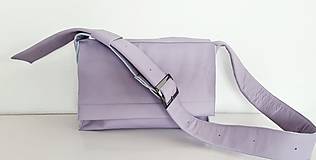 Kabelky - Lavender kožená kabelka - 13325033_