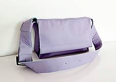 Kabelky - Lavender kožená kabelka - 13325034_