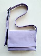 Kabelky - Lavender kožená kabelka - 13325039_