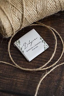 Darčeky pre svadobčanov - Svadobné čokoládky "Eukalyptus II." - 13326919_
