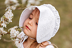 Detské čiapky - čepček Madeira kvety-vintage - 13324655_