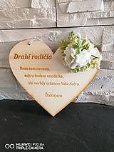 Tabuľky - Kvetinove poďakovanie rodičom _viac farieb - 13325493_