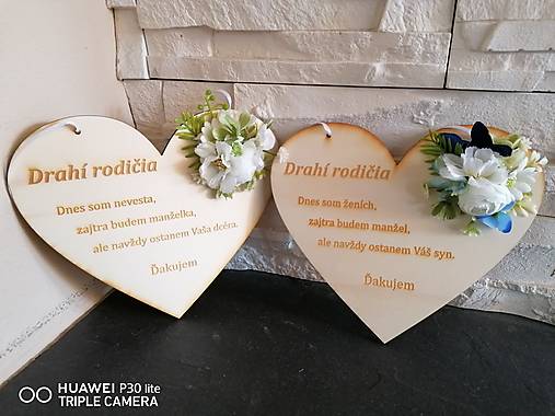 Tabuľky - Kvetinove poďakovanie rodičom _viac farieb - 13325473_