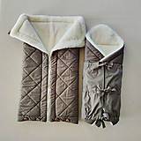 Detský textil - Deka/fusakodeka DANIEL 100% merino Top Super wash ELEGANT 2 v 1 Elephan Grey - 13329952_