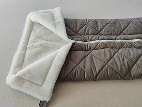 Detský textil - Deka/fusakodeka DANIEL 100% merino Top Super wash ELEGANT 2 v 1 Elephan Grey - 13329950_