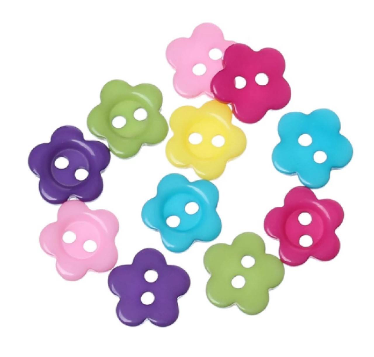 G104 Gombík plastový Kvietok 1,0 cm 