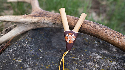 Príbory, varešky, pomôcky - Fukátko - samoaplikace rapé (Hnedá) - 13331351_