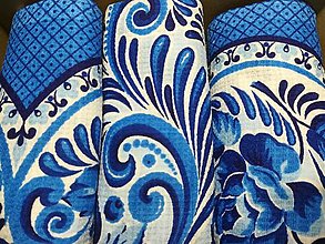 Úžitkový textil - utierky modré - 13331739_