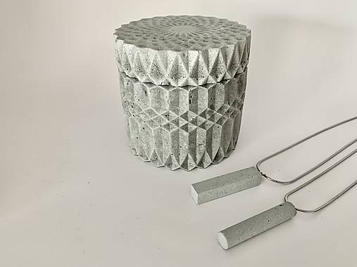 Nádoby - Betónová šperkovnica BijouX - 13330143_