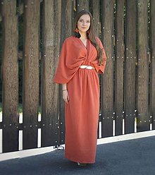 Kimoná - Kimonové maxi šaty - 13335245_