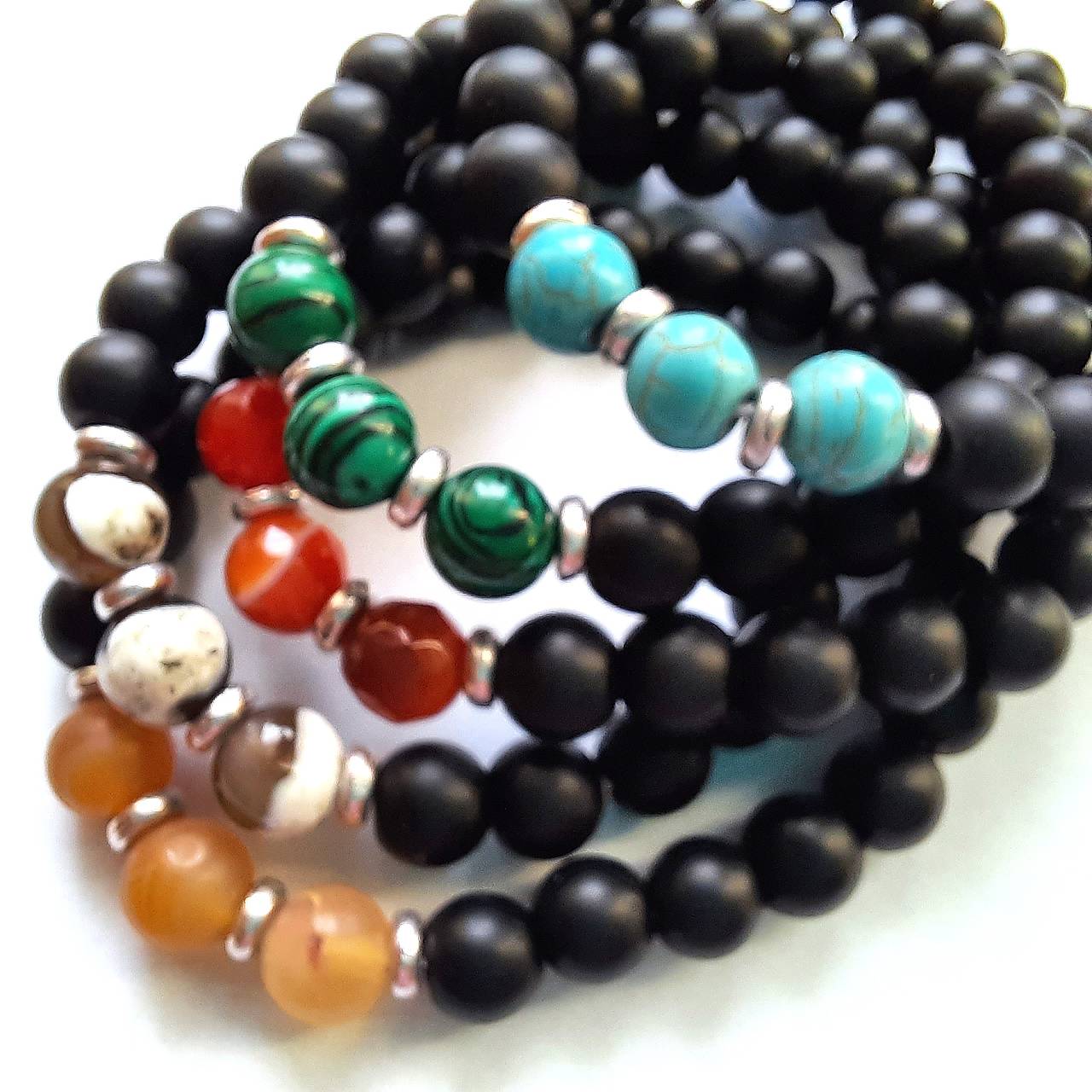 Náramok s matným ónyxom