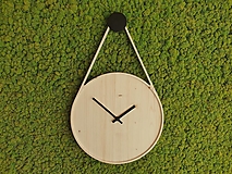 Hodiny - Marc Drop Clock - drevené nástenné hodiny - 13339649_