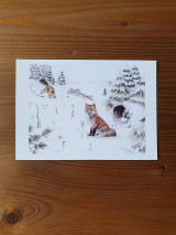 Papiernictvo - Pohľadnice Lesné zvieratá - 13341176_