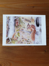 Papiernictvo - Pohľadnice Lesné zvieratá - 13341177_