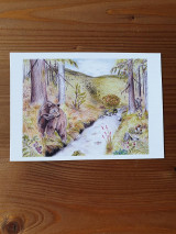 Papiernictvo - Pohľadnice Lesné zvieratá - 13341182_