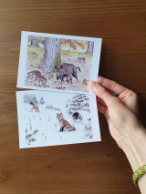 Papiernictvo - Pohľadnice Lesné zvieratá - 13341189_