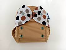 Detské doplnky - PUL plienkové nohavičky s kridelkami  "Latte Machiato" - 13340900_