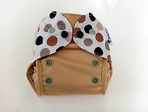 Detské doplnky - PUL plienkové nohavičky s kridelkami  "Latte Machiato" - 13340900_