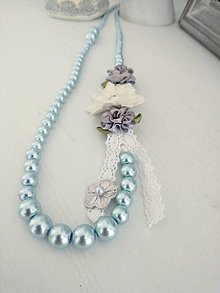 Náhrdelníky - Náhrdelník sklenené perly. - 13342942_