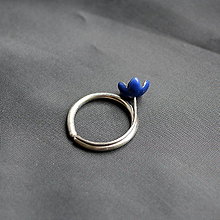 Prstene - Prsten modrý zvonček - 13347271_