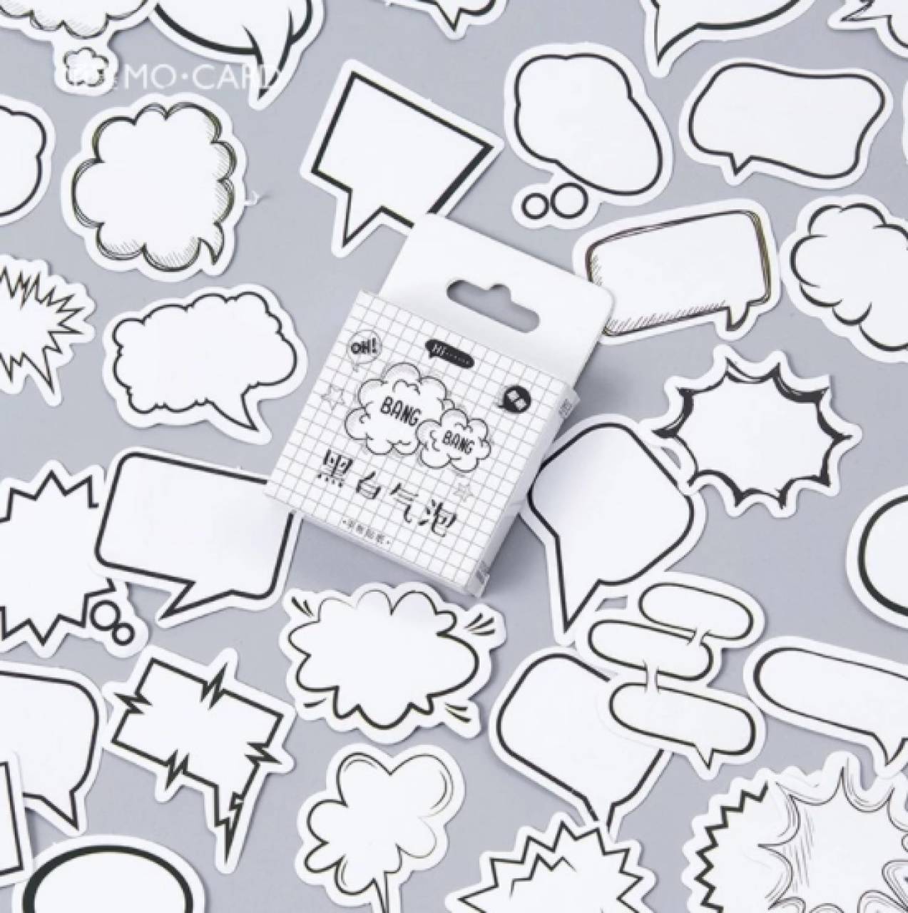 NA104 Krabička nálepiek - bubliny 45 kusov