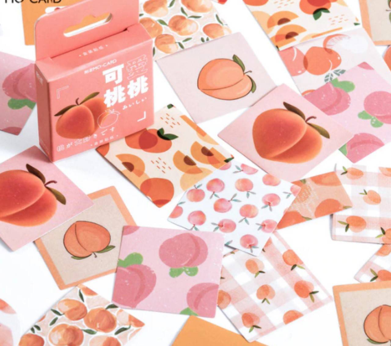 NA104 Krabička nálepiek - marhule 45 kusov