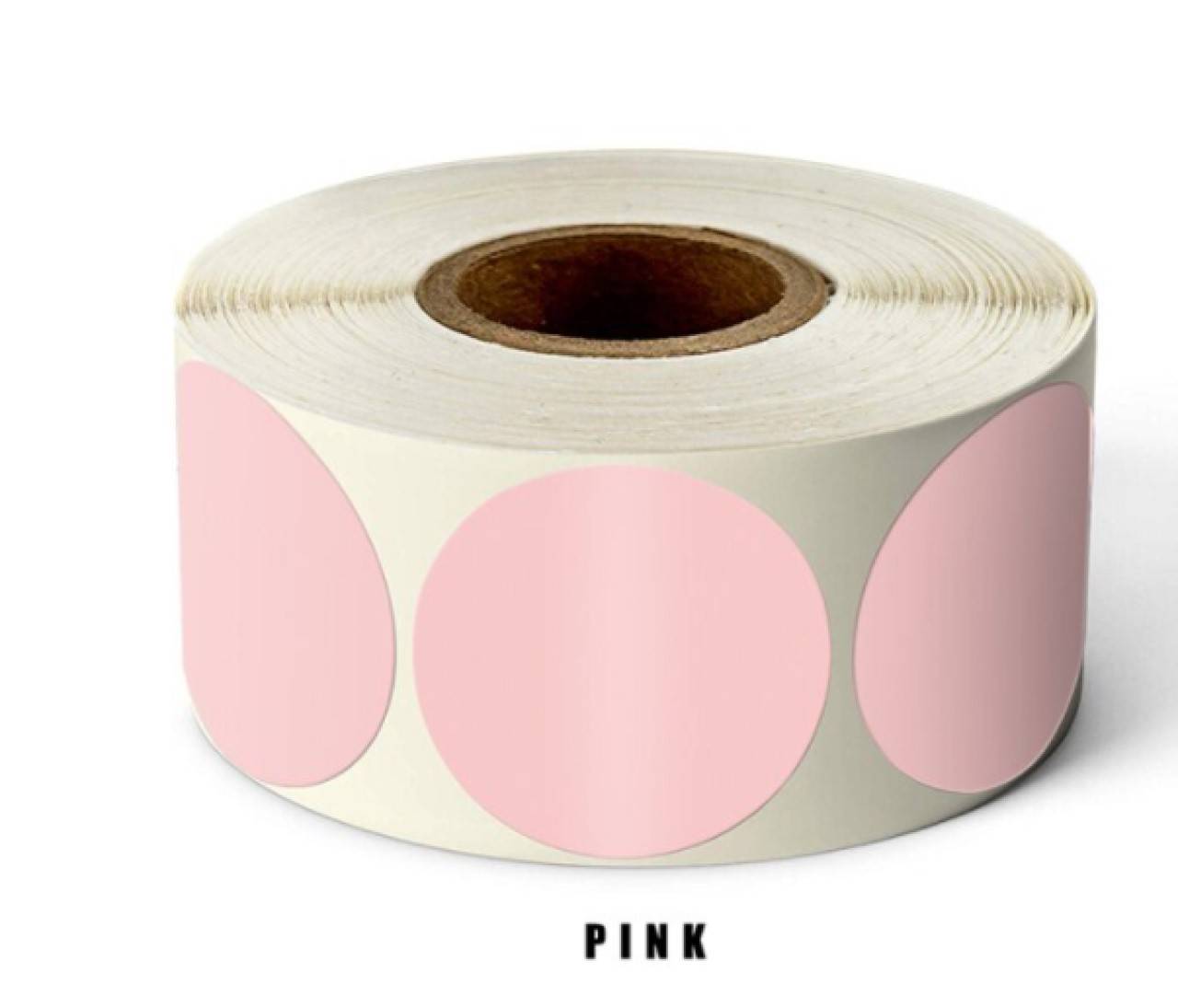 NA102 Nálepka kotúčová 2,5 cm (Ružová)