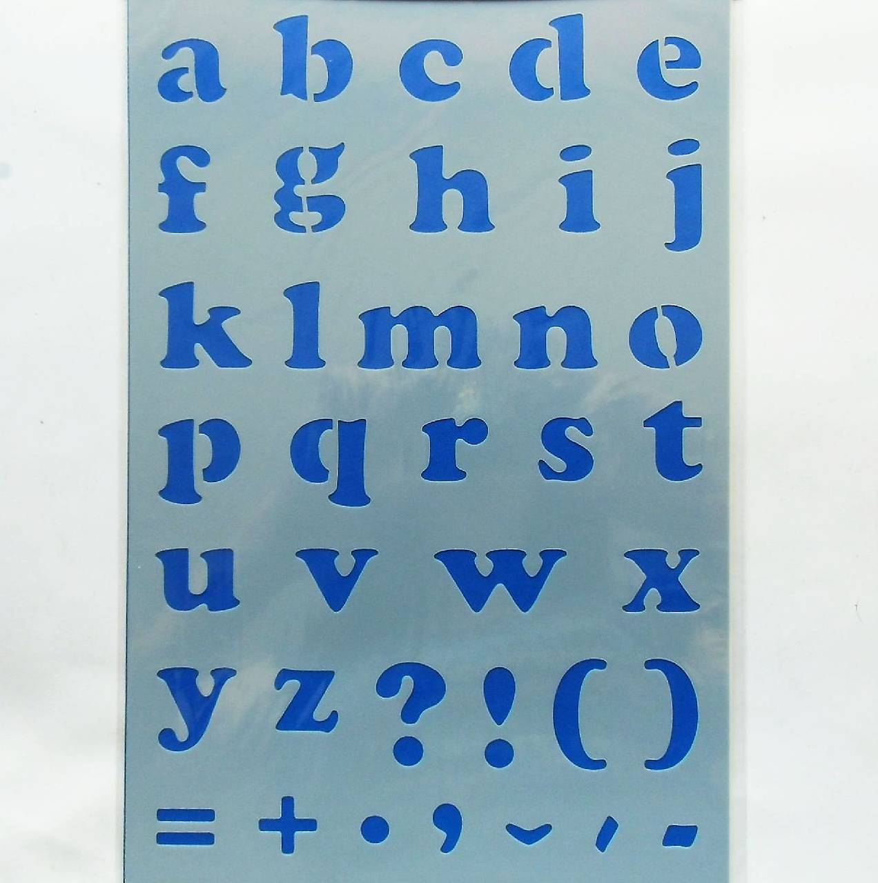 Šablóna - 20x30 cm - abeceda, malá