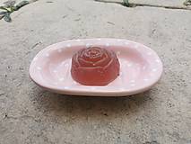 Nádoby - Ružová mištička na mydlo - 13350221_