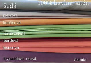 Textil - VLNIENKA výrobok na mieru 100 % bavlna Satén na návliečky na vankúš SILK - 13351790_