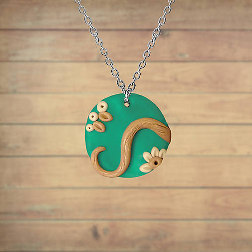 Náhrdelníky - Kus dreva vo vode - prívesok - 13349879_