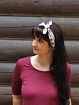 Šatky - Štýlová ľanová šatka Romance - 13353847_