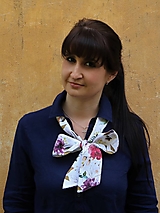 Šatky - Štýlová ľanová šatka Romance - 13353863_