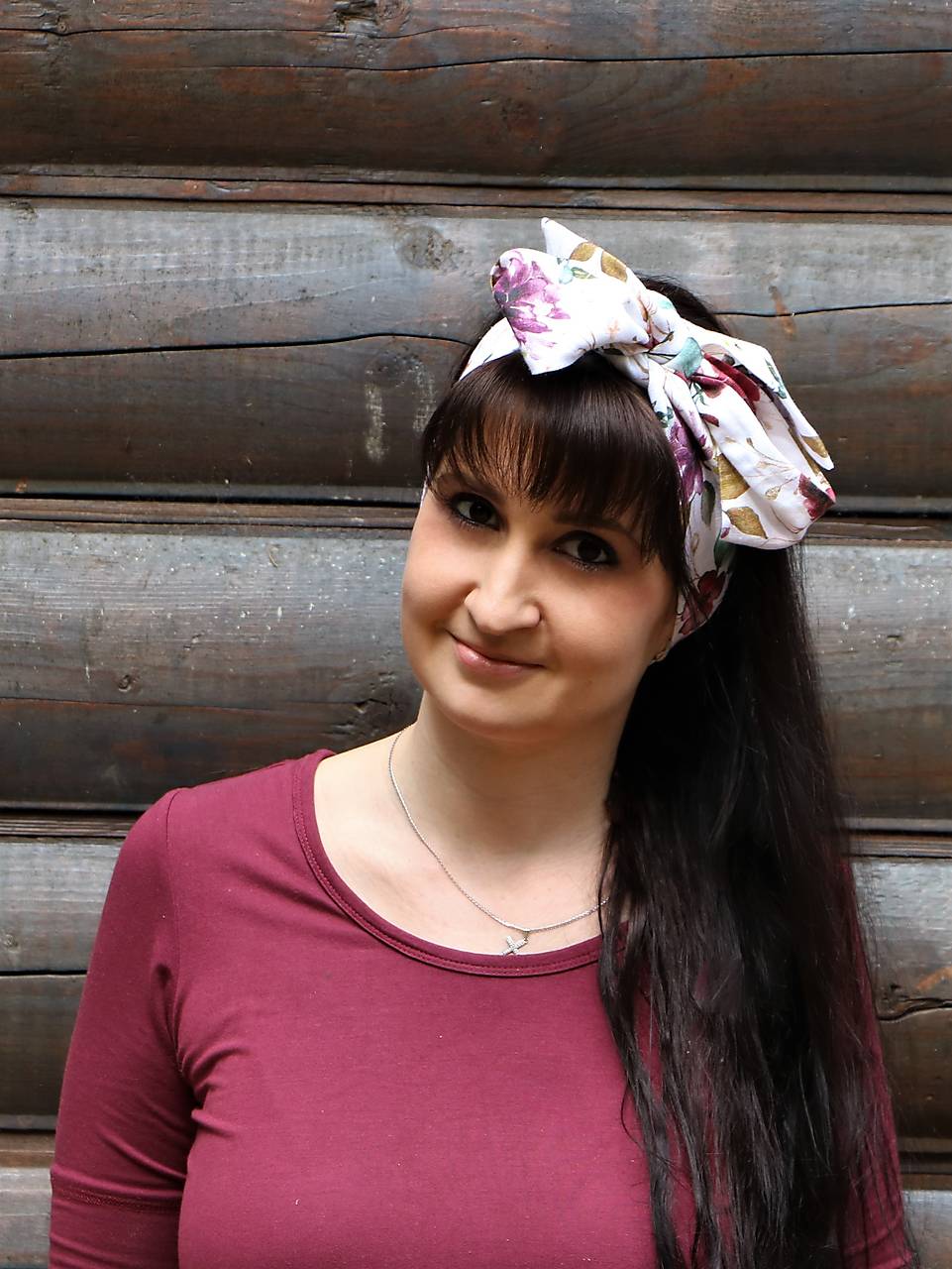 Štýlová ľanová šatka Romance