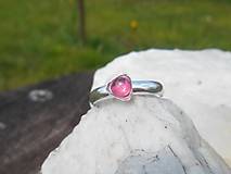 Prstene - ring pink turmalina-rúžový turmalín - 13356089_