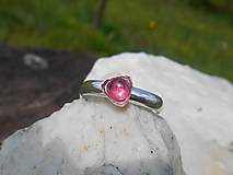 Prstene - ring pink turmalina-rúžový turmalín - 13356092_