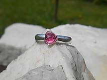 Prstene - ring pink turmalina-rúžový turmalín - 13356099_