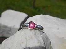 Prstene - ring pink turmalina-rúžový turmalín - 13356104_