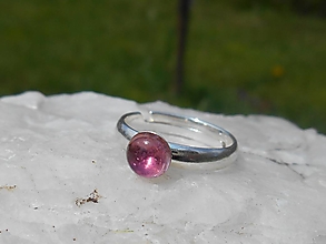 Prstene - pink ring turmalina-rúžový turmalín-prsteň - 13355943_