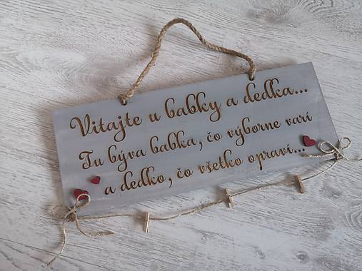 Dekorácie - Tabuľka - 13355384_