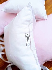 Detský textil - Krásny bielo-ružový mantinel - 13355713_