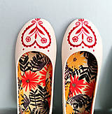 Ponožky, pančuchy, obuv - balerínky s folklórnym srdcom - rôzne farby - 13358260_