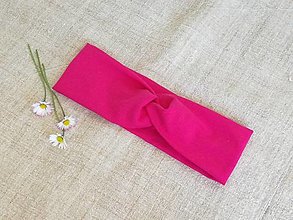 Ozdoby do vlasov - Čelenka prekrížená ,fuchsia - 13358224_