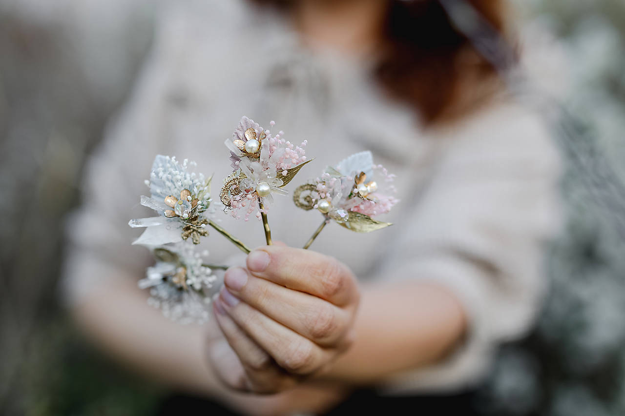 Vintage sponky "s tebou v srdci" - zlaté