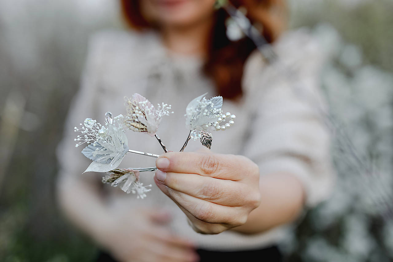 Vintage sponky "s tebou v srdci" - strieborné