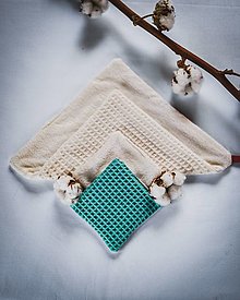 Úžitkový textil - Kozmetický uteráčik veľkosť M (s bambusovo-biobavlneným froté) - 13359666_