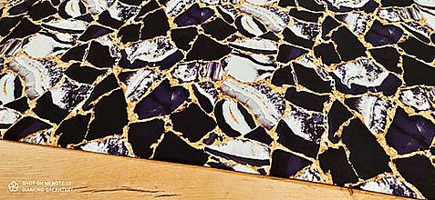 Textil - Kostýmovka - Čierno zlatá- cena za 10 cm - 13362712_