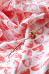 Úžitkový textil - Bavlnené závesy na želanie - Jeden pár  (FLORAL Halúzky I.) - 13361821_